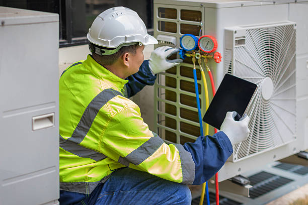 Professional Hvac technician working in Syracuse, KS